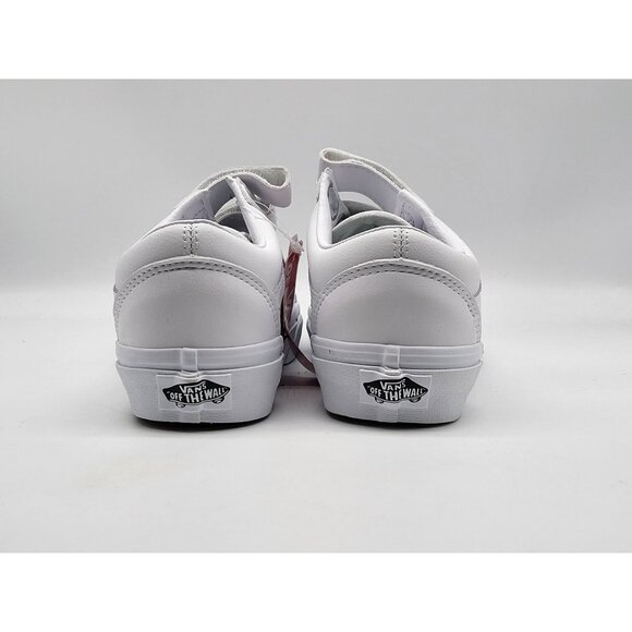 Vans Old Skool V Womens White Sneaker Shoes Size 5 - Picture 4 of 8